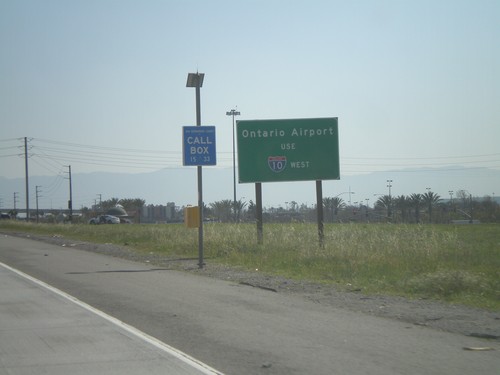 I-15 South - Use I-10 West for Ontario Airport