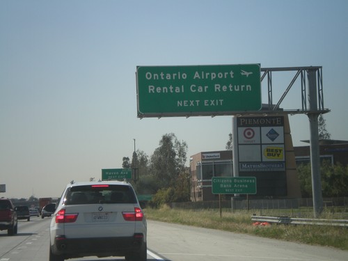 I-10 West Approaching Exit 56