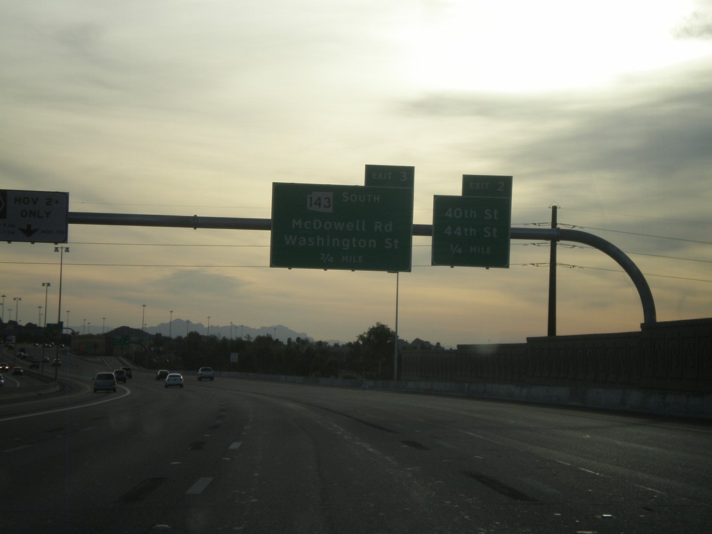 AZ-202 Loop East Approaching Exits 2 and 3