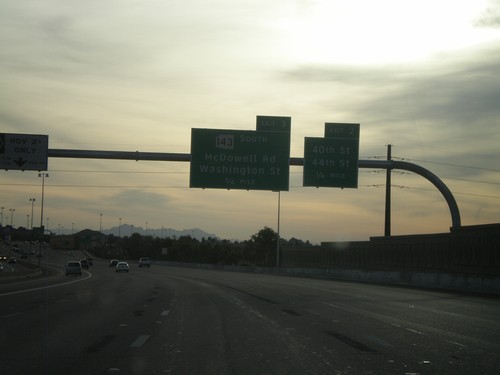 AZ-202 Loop East Approaching Exits 2 and 3