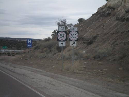 NM-602 South Approaching NM-564