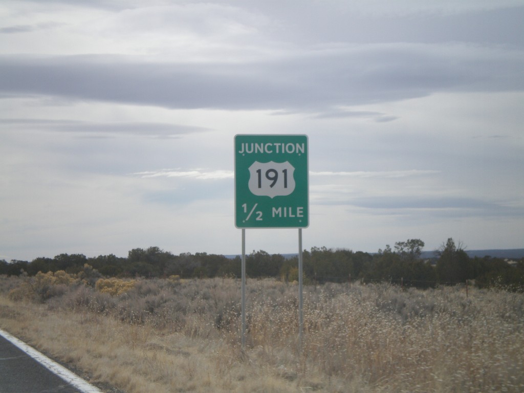 AZ-61 West Approaching US-191