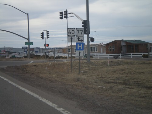 US-60 West at AZ-77