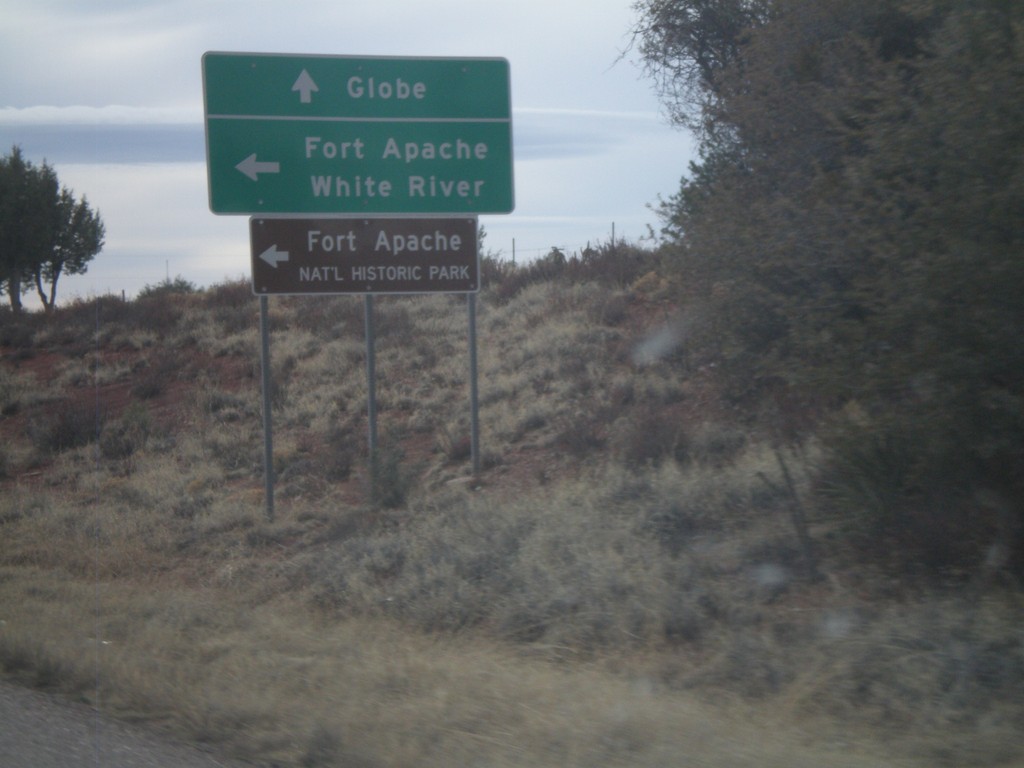 US-60 West/AZ-77 South at AZ-73