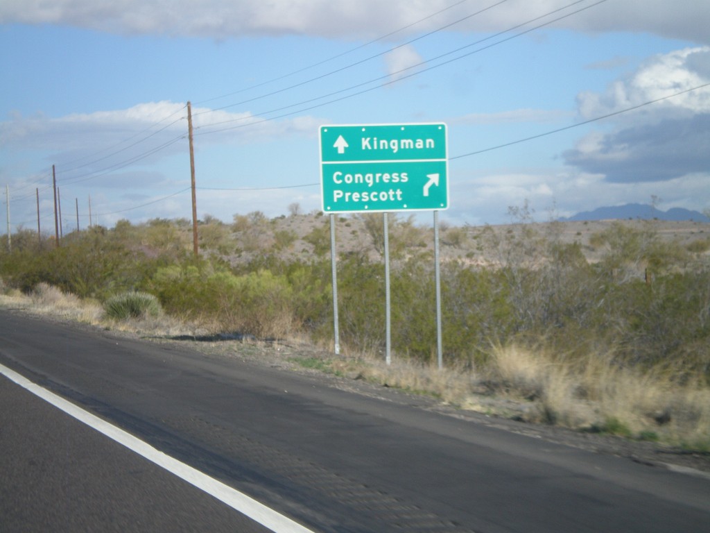 US-93 North Approaching AZ-89 North