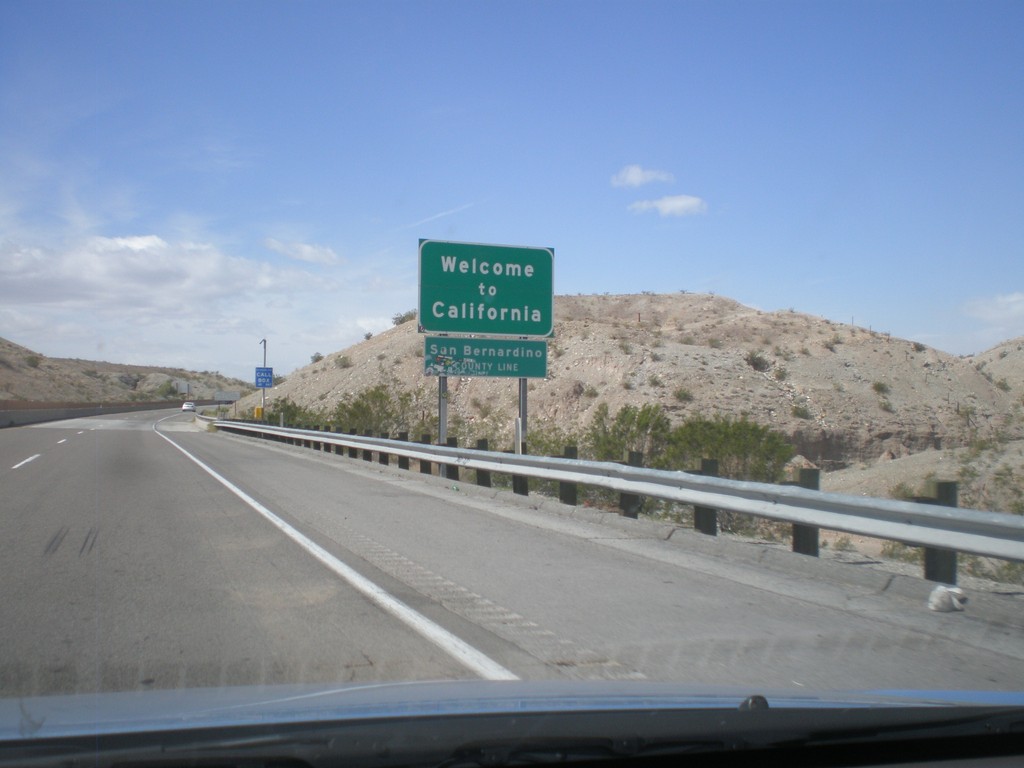 Welcome To California - I-40 West