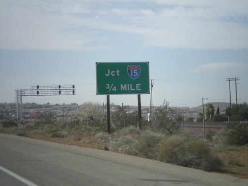 I-40 West Approaching I-15