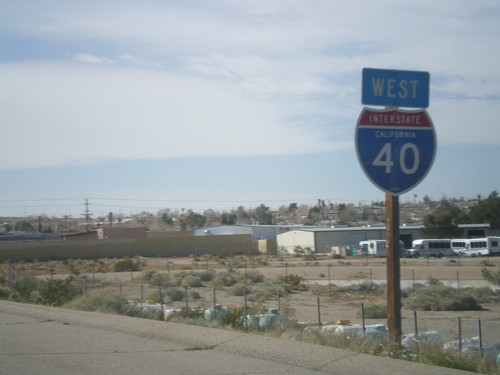 I-40 West - Last I-40 Shield