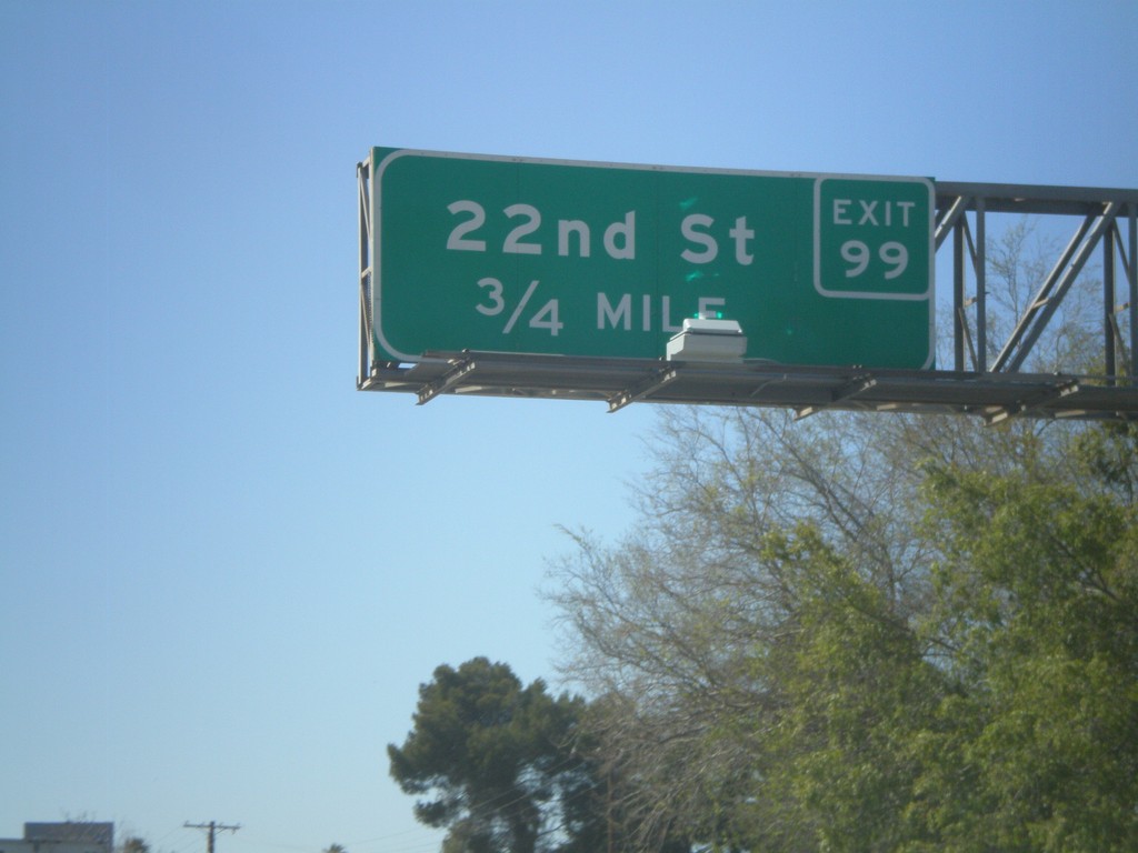 I-10 West Approaching Exit 99