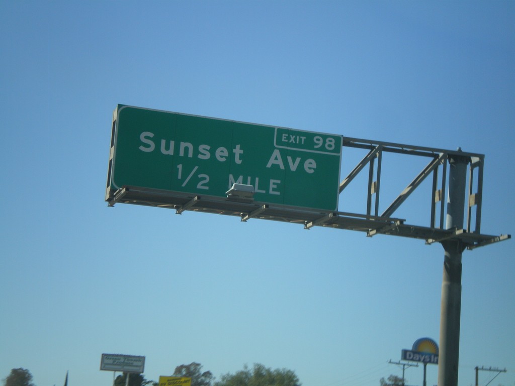 I-10 West Approaching Exit 98