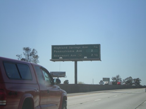 I-10 West - Banning/Beaumont Exits