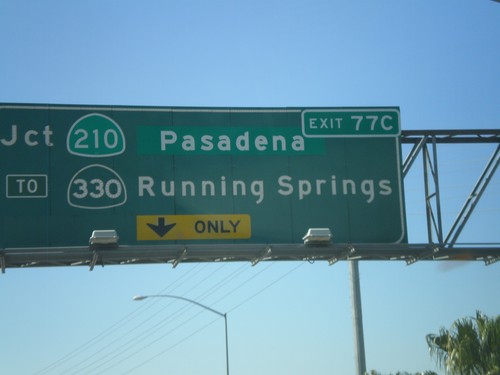 I-10 West Approaching Exit 77C