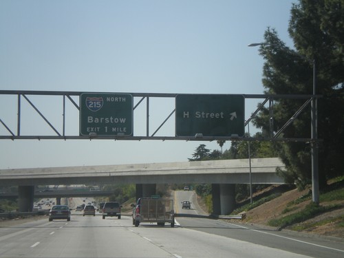 CA-210 West - Exit 75A and Exit 74