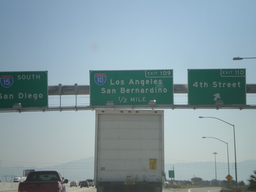 I-15 South - Exits 110 and 109