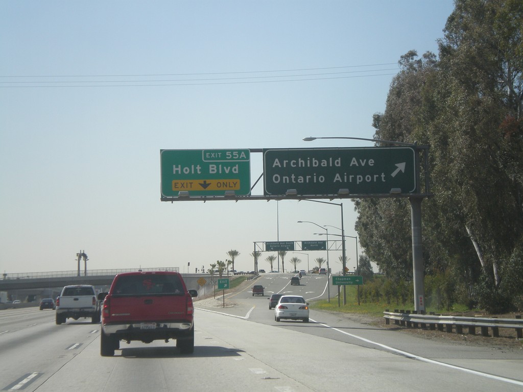 I-10 West - Exits 55B and 55A