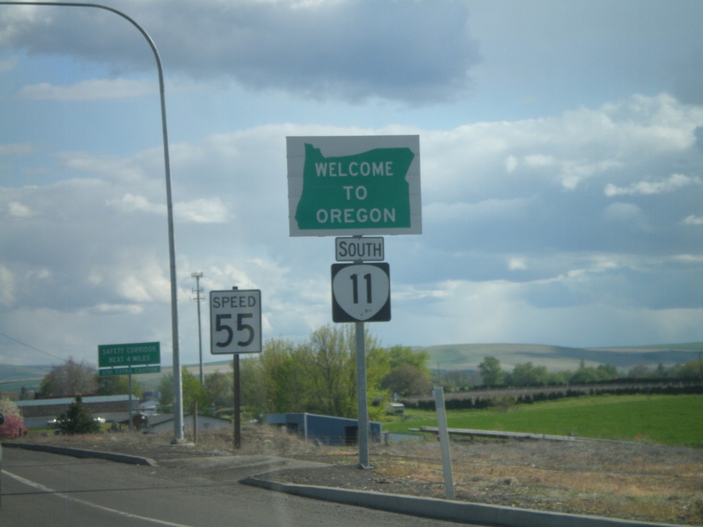 OR-11 South - Welcome To Oregon