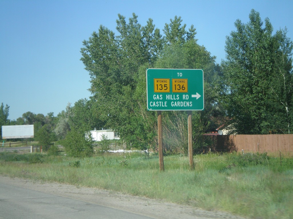 WY-789 North at WY-135/To WY-136