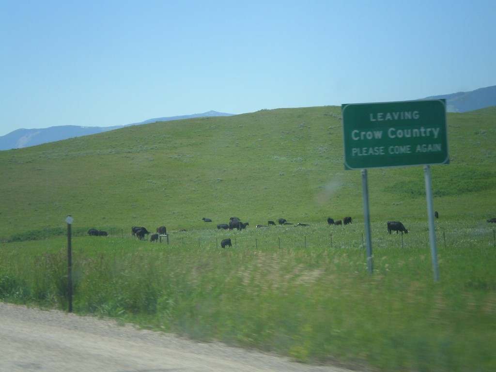 I-90 East - Leaving Crow Country