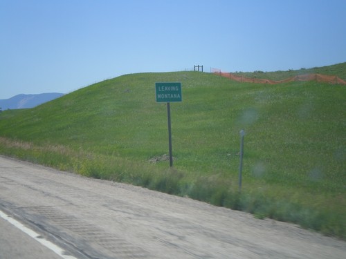 I-90 East - Leaving Montana