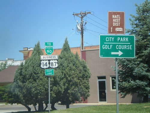 BL-90/Business US-87/Business US-14 in Sheridan