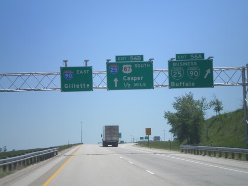 I-90 East - Exits 56A and 56B