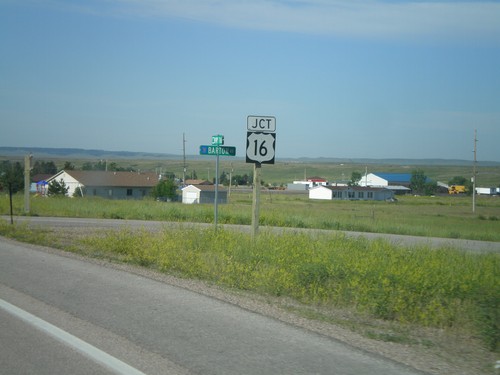 WY-116 South Approaching US-16