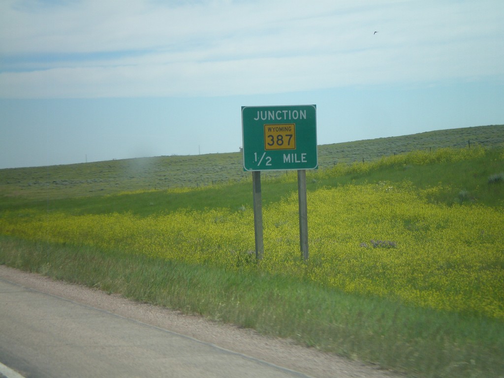 WY-59 North Approaching WY-387