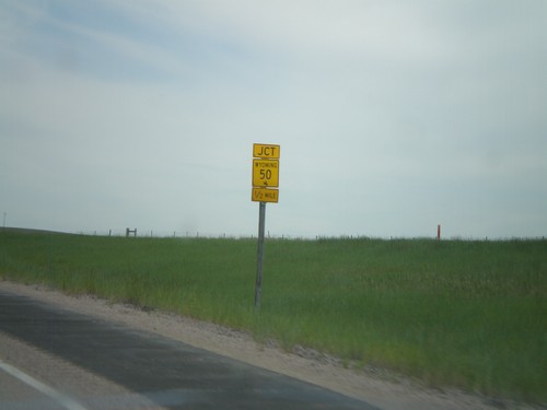 WY-387 South Approaching WY-50