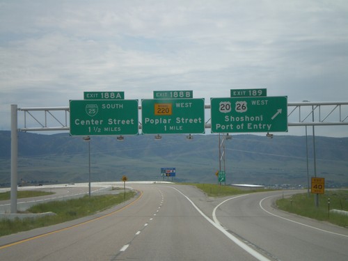 I-25 South - Exits 189, 188B, 188A