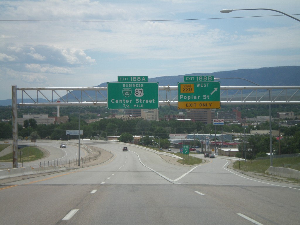 I-25 South - Exits 188B and 188A