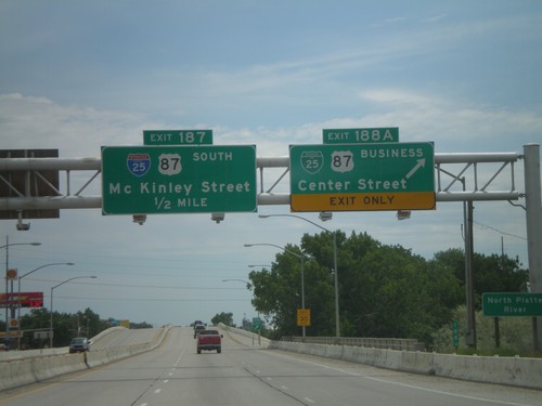 I-25 South - Exits 188A and 187