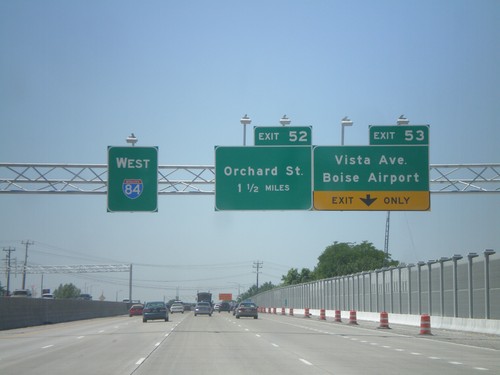 I-84 West - Exits 53 and 52