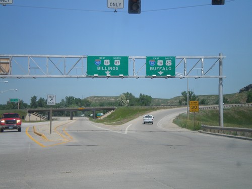 End BL-90 West at I-90/US-14/US-87