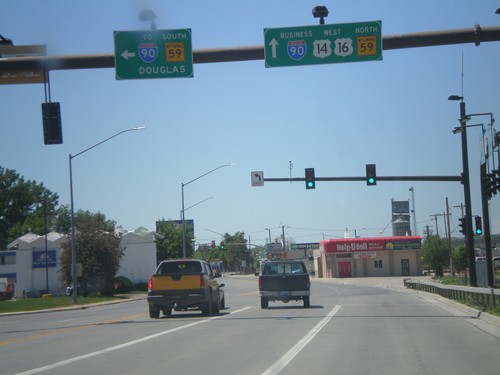 BL-90/US-14/US-16 West at WY-59