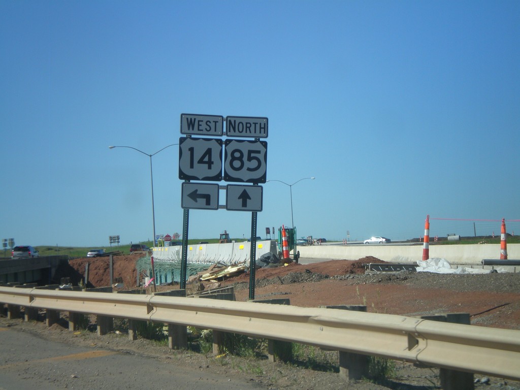 US-85 North at I-90/US-14 West