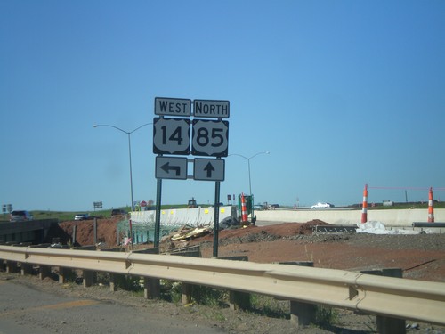 US-85 North at I-90/US-14 West