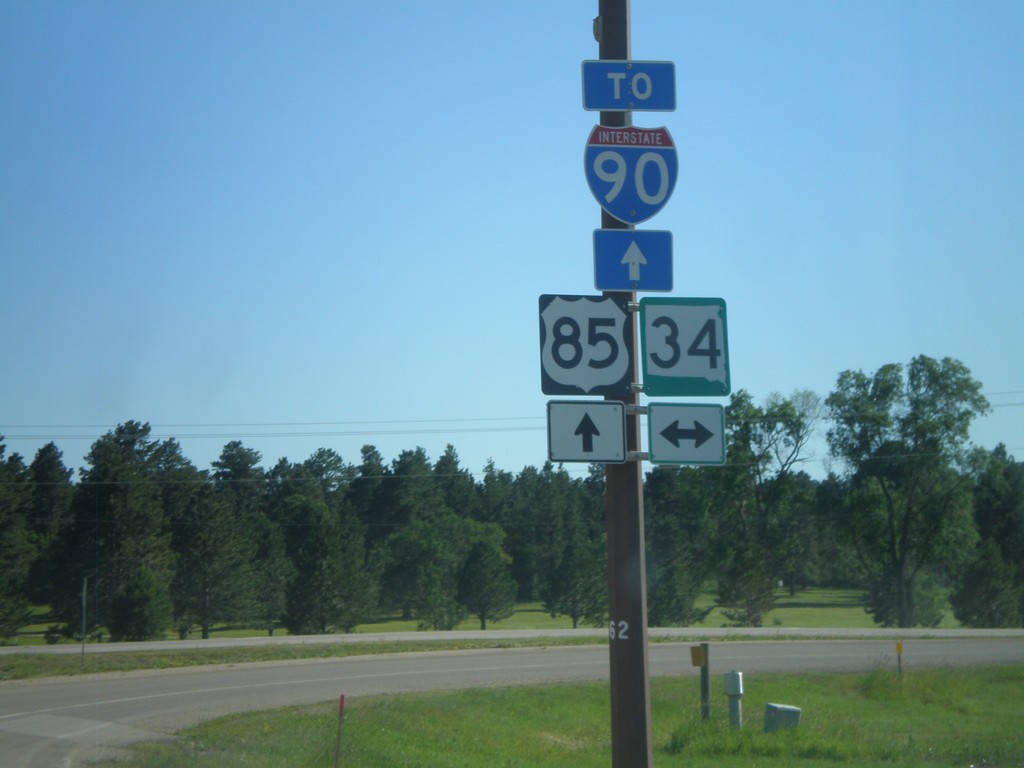 US-85 South at SD-34