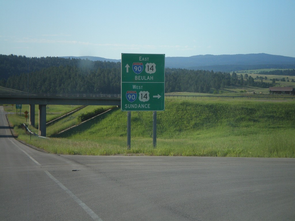 End WY-111 South at I-90 (Exit 199)