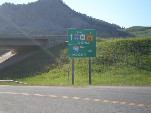 US-14 East at I-90 West (Exit 185)