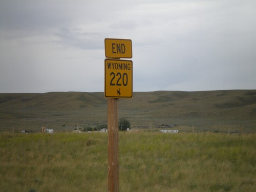 End WY-220 West at US-287/WY-789