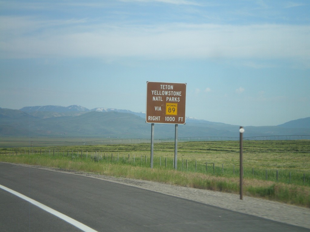 US-30 West/WY-89 North - Yellowstone Park Directions