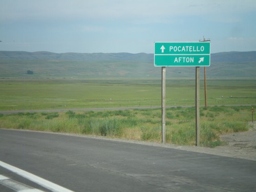 US-30 West/WY-89 North at WY-89