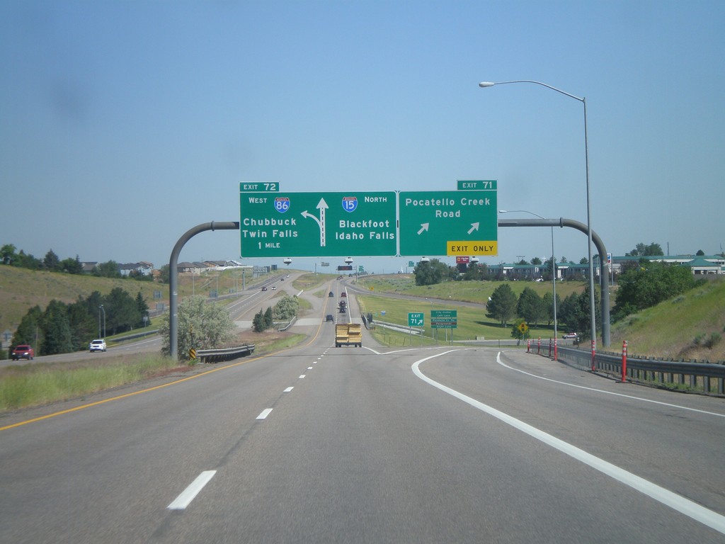 I-15 North - Exits 71 and 72