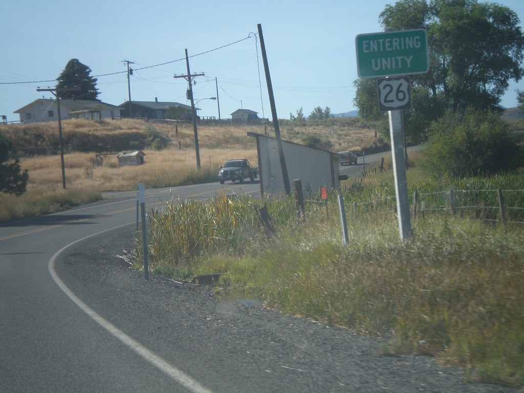 US-26 East - Entering Unity