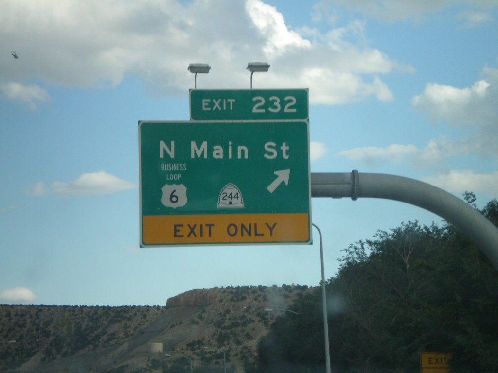 US-6 East/US-191 South - Exit 232