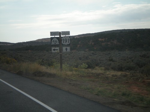 US-191 South at UT-46 East