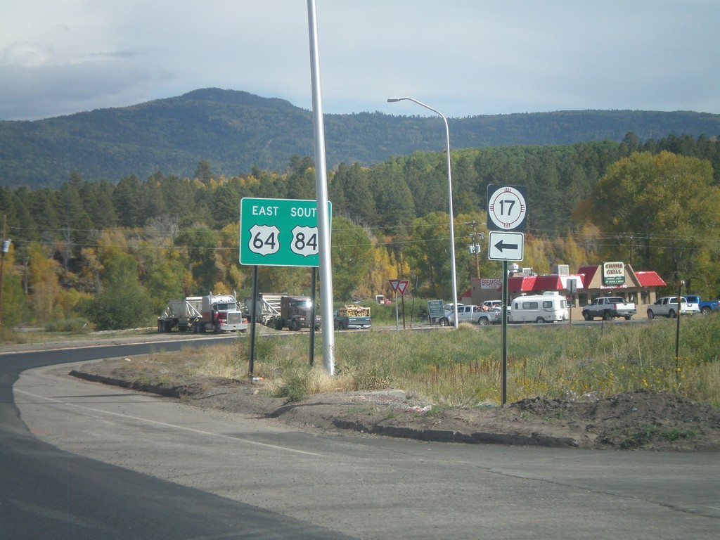 US-84 South/US-64 East at NM-17