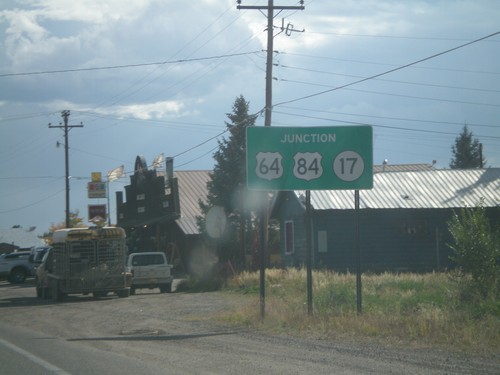 End NM-17 South at US-64/US-84