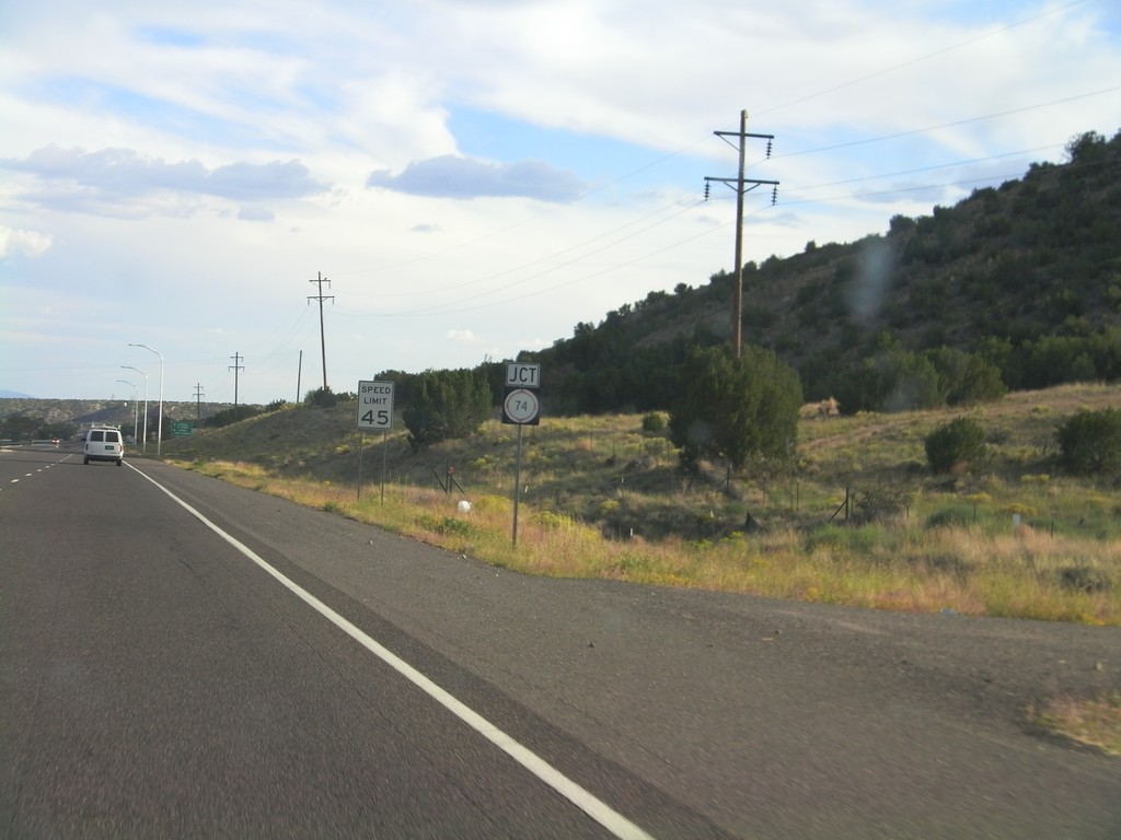 US-84/US-285 South Approaching NM-74