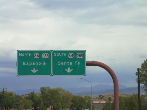 End NM-502 East at US-285/US-84